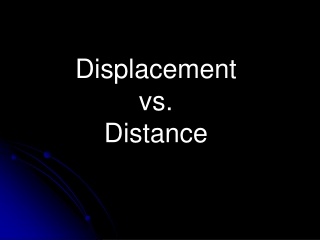 Displacement  vs.  Distance