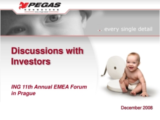 Discussions with  Investors ING 11th Annual EMEA Forum in Prague