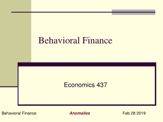 Behavioral Finance