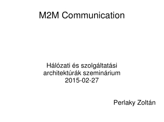 M2M Communication