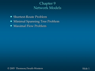 Chapter 9  Network Models