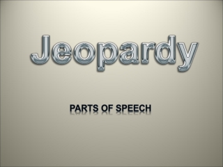 Parts of Speech