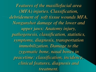 Maxillofacial trauma