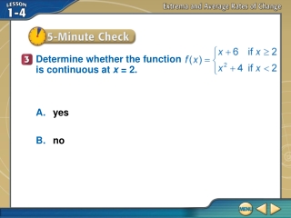 5–Minute Check 3