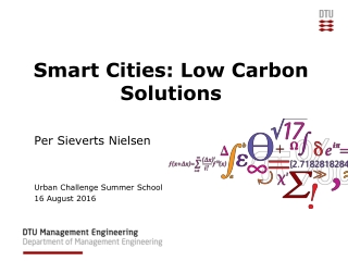 Smart Cities: Low Carbon Solutions