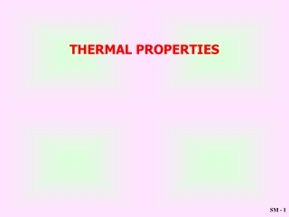 THERMAL PROPERTIES