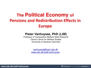 The  Political Economy  of  Pensions and Redistribution Effects in Europe