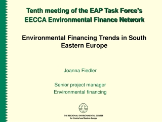 Tenth meeting of the EAP Task Force’s EECCA Environmental Finance Network