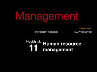 Human resource management