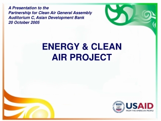 ENERGY &amp; CLEAN  AIR PROJECT