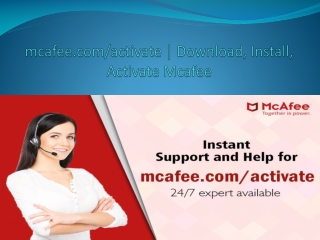 mcafee.com/activate - Activate Mcafee Antivirus on your Android