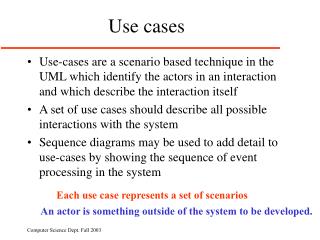 Use cases