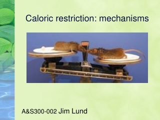 Caloric restriction: mechanisms