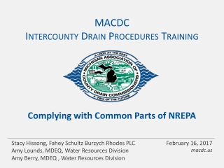 MACDC Intercounty Drain Procedures Training