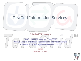 TeraGrid Information Services