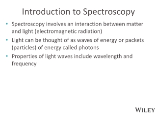 Introduction to Spectroscopy