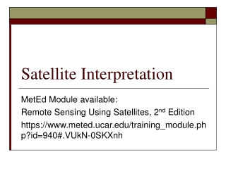 Satellite Interpretation