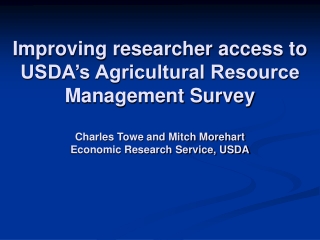 What is the Agricultural Resource Management Survey?