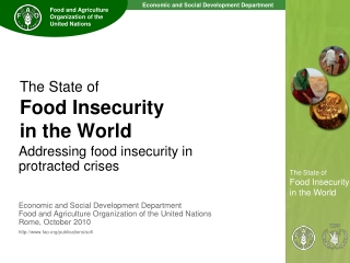 The State of  Food Insecurity  in the World