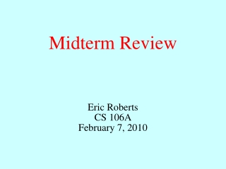 Midterm Review