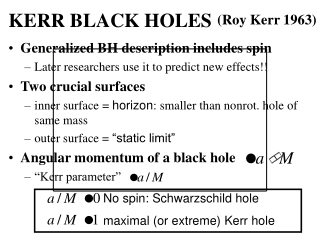 KERR BLACK HOLES