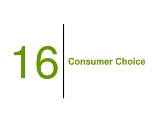 Consumer Choice