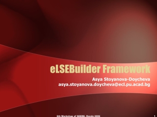 eLSEBuilder Framework