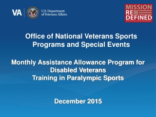 Office of National Veterans Sports Programs and Special Events