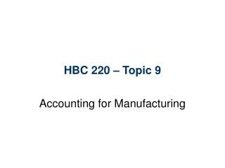 HBC 220 – Topic 9