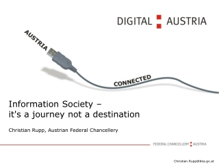 Information Society –  it's a journey not a destination