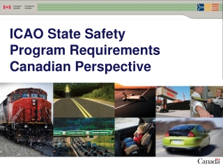 ICAO State Safety  Program Requirements Canadian Perspective