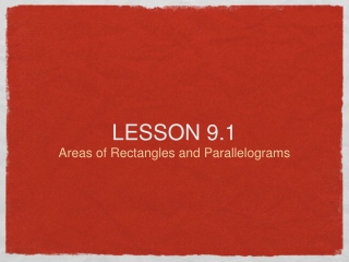 LESSON 9.1