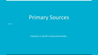 Primary Sources