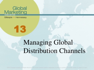 Managing Global Distribution Channels