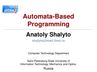 Automata-Based Programming