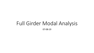 Full Girder Modal Analysis