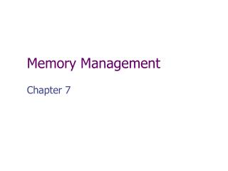 Memory Management