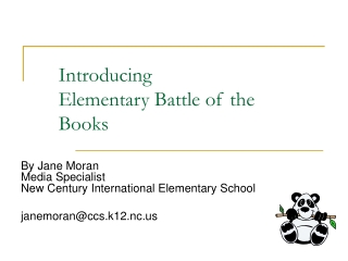 Introducing  Elementary Battle of the Books