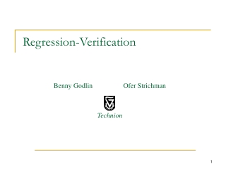 Regression-Verification