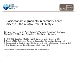 Socioeconomic gradients in coronary heart disease - the relative role of lifestyle