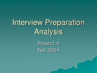 Interview Preparation Analysis