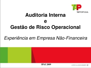 Auditoria Interna  e  Gestão de Risco Operacional