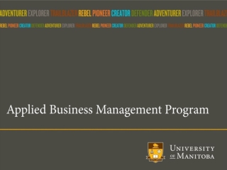 Applied Business Management Program