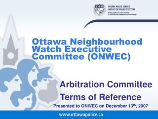 Ottawa Neighbourhood Watch Executive Committee (ONWEC)
