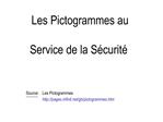 Les Pictogrammes au Service de la S curit