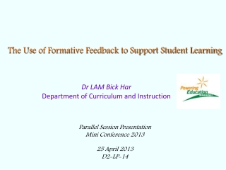 The Use of Formative Feedback to Support Student Learning