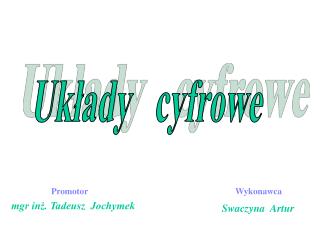 Układy cyfrowe