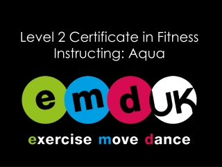 Level 2 Certificate in Fitness Instructing: Aqua