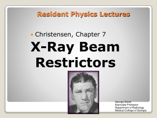 Resident Physics Lectures