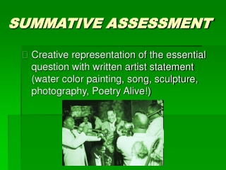 SUMMATIVE ASSESSMENT